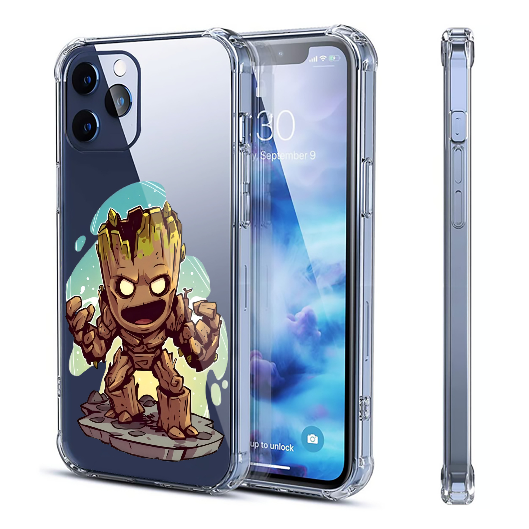 （画像用） アベンジャーズ The Avengers 【iPhone 12シリーズ対応】透明スマホケース（クリアソフトケース）